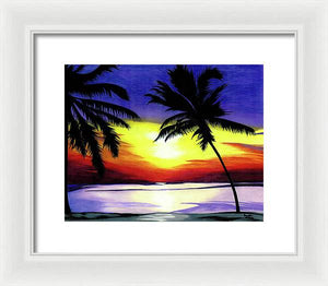 Florida Sunset - Framed Print