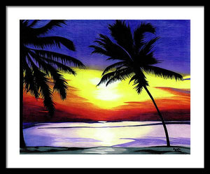 Florida Sunset - Framed Print