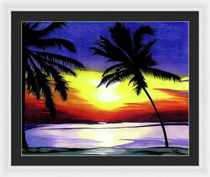 Florida Sunset - Framed Print