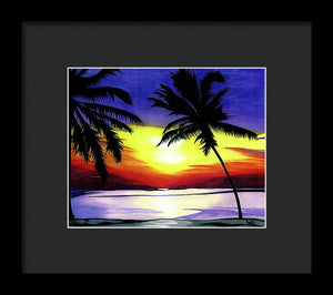 Florida Sunset - Framed Print