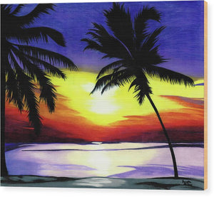 Florida Sunset - Wood Print