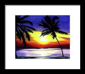 Florida Sunset - Framed Print