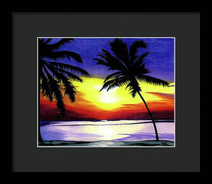 Florida Sunset - Framed Print