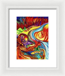 Inferno Deer - Framed Print