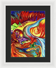 Load image into Gallery viewer, Inferno Deer - Framed Print
