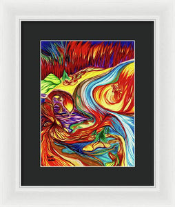 Inferno Deer - Framed Print