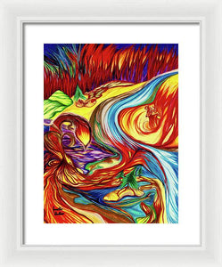 Inferno Deer - Framed Print