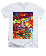 Load image into Gallery viewer, Inferno Deer - Men's V-Neck T-Shirt
