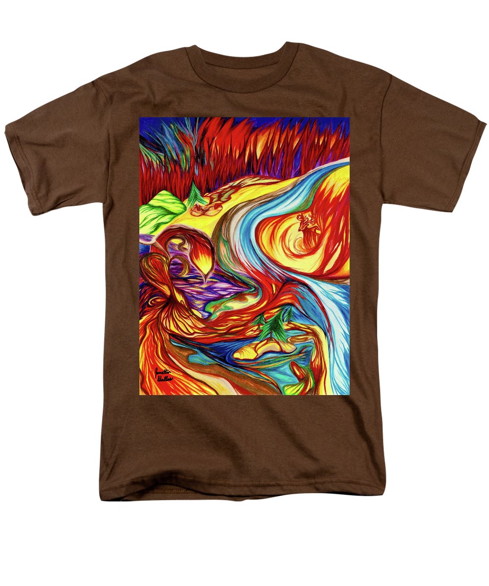 Inferno Deer - Men's T-Shirt  (Regular Fit)