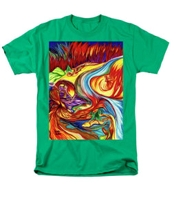 Inferno Deer - Men's T-Shirt  (Regular Fit)