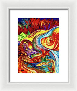 Inferno Deer - Framed Print