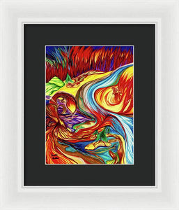 Inferno Deer - Framed Print