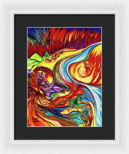 Inferno Deer - Framed Print