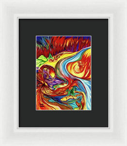 Inferno Deer - Framed Print