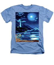 Load image into Gallery viewer, Lighthouse Moonlit Sky - Heathers T-Shirt

