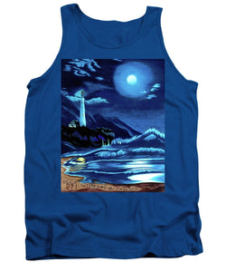 Lighthouse Moonlit Sky - Tank Top