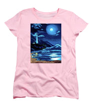 Load image into Gallery viewer, Lighthouse Moonlit Sky - Women's T-Shirt (Standard Fit)

