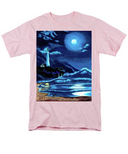 Load image into Gallery viewer, Lighthouse Moonlit Sky - Men&#39;s T-Shirt  (Regular Fit)
