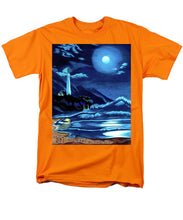 Load image into Gallery viewer, Lighthouse Moonlit Sky - Men&#39;s T-Shirt  (Regular Fit)
