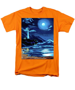 Lighthouse Moonlit Sky - Men's T-Shirt  (Regular Fit)