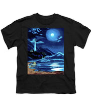 Load image into Gallery viewer, Lighthouse Moonlit Sky - Youth T-Shirt
