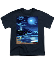 Load image into Gallery viewer, Lighthouse Moonlit Sky - Youth T-Shirt
