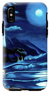 Lighthouse Moonlit Sky - Phone Case