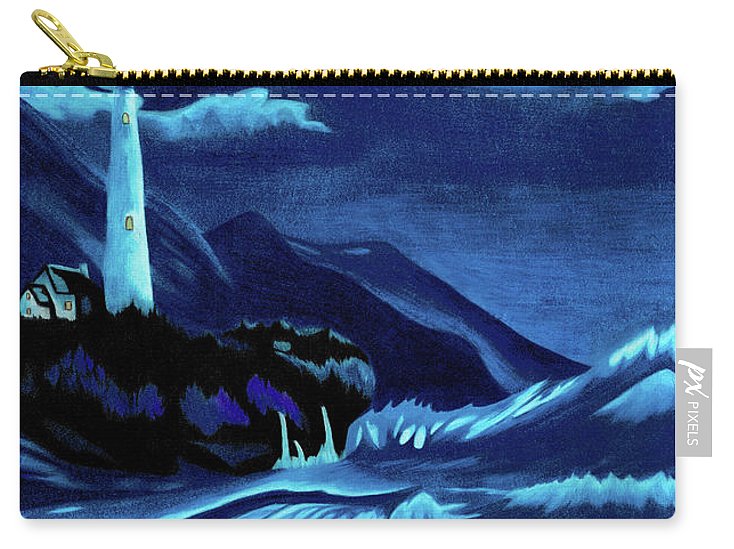 Lighthouse Moonlit Sky - Carry-All Pouch