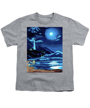 Load image into Gallery viewer, Lighthouse Moonlit Sky - Youth T-Shirt
