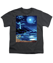 Load image into Gallery viewer, Lighthouse Moonlit Sky - Youth T-Shirt

