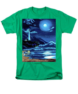 Lighthouse Moonlit Sky - Men's T-Shirt  (Regular Fit)