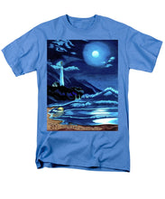 Load image into Gallery viewer, Lighthouse Moonlit Sky - Men&#39;s T-Shirt  (Regular Fit)
