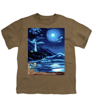 Load image into Gallery viewer, Lighthouse Moonlit Sky - Youth T-Shirt
