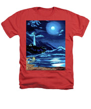 Load image into Gallery viewer, Lighthouse Moonlit Sky - Heathers T-Shirt
