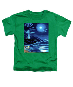 Lighthouse Moonlit Sky - Toddler T-Shirt