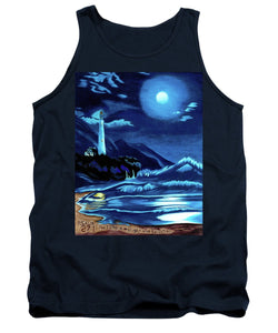 Lighthouse Moonlit Sky - Tank Top