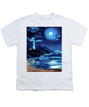 Load image into Gallery viewer, Lighthouse Moonlit Sky - Youth T-Shirt
