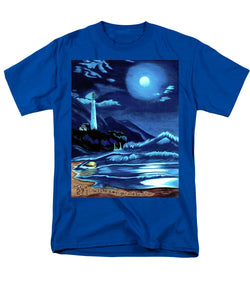 Lighthouse Moonlit Sky - Men's T-Shirt  (Regular Fit)