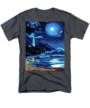 Load image into Gallery viewer, Lighthouse Moonlit Sky - Men&#39;s T-Shirt  (Regular Fit)
