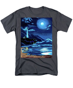 Lighthouse Moonlit Sky - Men's T-Shirt  (Regular Fit)