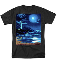 Load image into Gallery viewer, Lighthouse Moonlit Sky - Men&#39;s T-Shirt  (Regular Fit)
