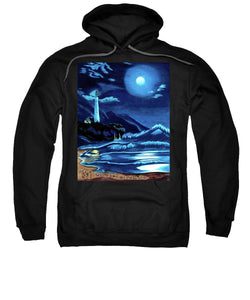 Lighthouse Moonlit Sky - Sweatshirt