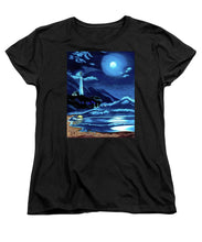 Load image into Gallery viewer, Lighthouse Moonlit Sky - Women's T-Shirt (Standard Fit)
