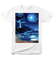 Load image into Gallery viewer, Lighthouse Moonlit Sky - Men&#39;s T-Shirt  (Regular Fit)
