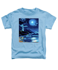 Lighthouse Moonlit Sky - Toddler T-Shirt