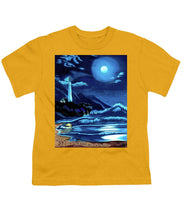 Load image into Gallery viewer, Lighthouse Moonlit Sky - Youth T-Shirt
