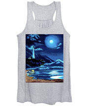 Load image into Gallery viewer, Lighthouse Moonlit Sky - Women&#39;s Tank Top
