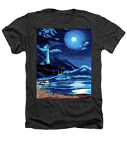Load image into Gallery viewer, Lighthouse Moonlit Sky - Heathers T-Shirt

