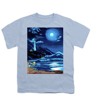 Load image into Gallery viewer, Lighthouse Moonlit Sky - Youth T-Shirt
