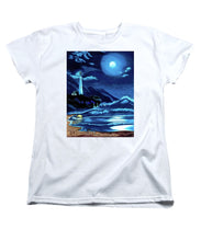 Load image into Gallery viewer, Lighthouse Moonlit Sky - Women's T-Shirt (Standard Fit)
